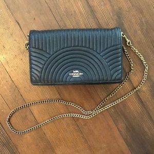 Quilted COACH chain link purse.